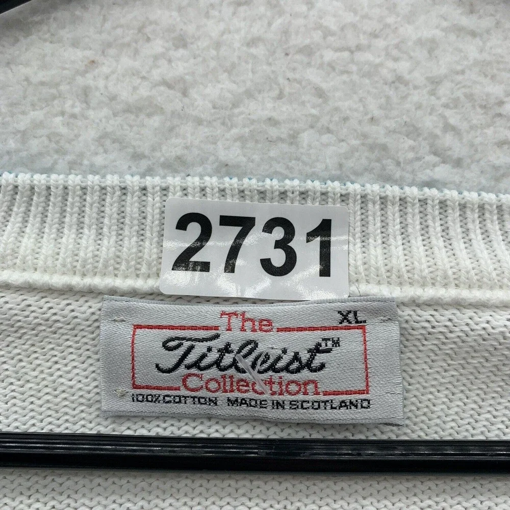 VTG Titleist Sweater Mens XL X-Large Diamond Argyle‎ Retro Golf Cricket Scotland